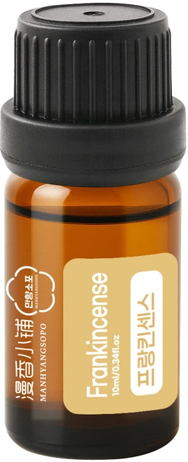 만향소포 100% 순수 천연 아로마 에센셜오일 PETA 비건 숙면 집중 힐링, 1개, 10ml, 프랑킨센스 에센셜오일 - 쿠팡