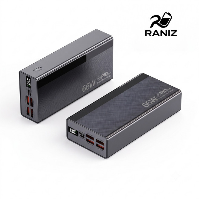 Yunivo 50000mah 대용량 보조배터리 66W 고속충전 캠핑 보조배터리, 블랙, K60