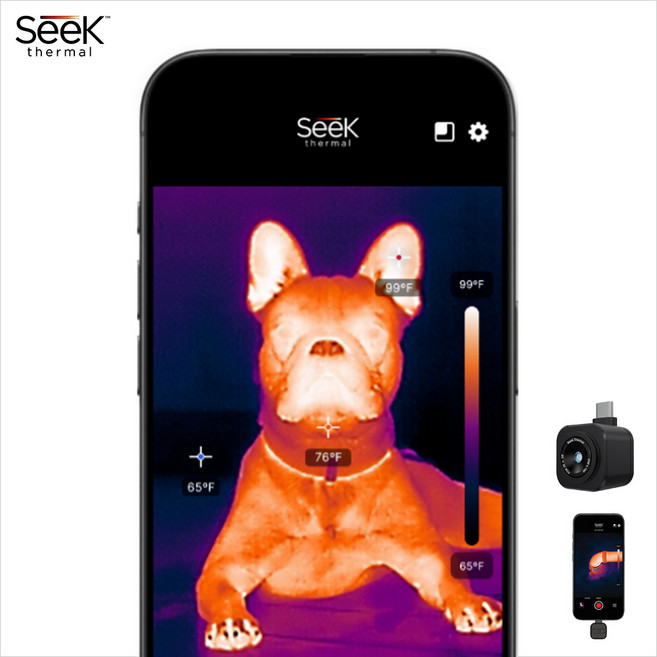 Seek NANO200 휴대폰장착 열화상카메라 안드로이드용 USB-C용, 1개