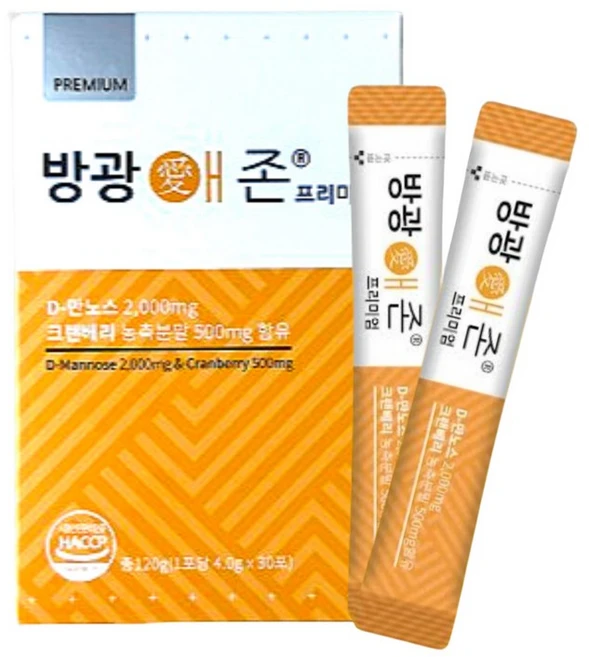 방광애존 프리미엄 크랜베리 D만노스 30포 1박스, 30 - 쿠팡