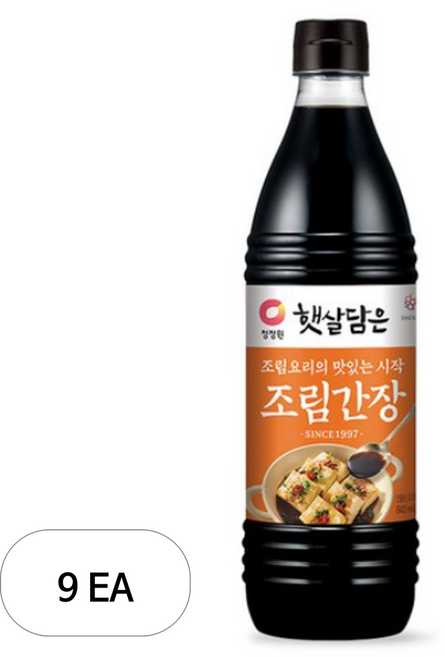 청정원 햇살담은 조림간장, 840ml, 9개