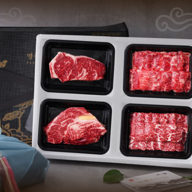 [프리미엄 한우] 농수산특별시 1++ 투뿔 한우 선물세트, 1개, 1++ 투뿔) 도란세트 3호