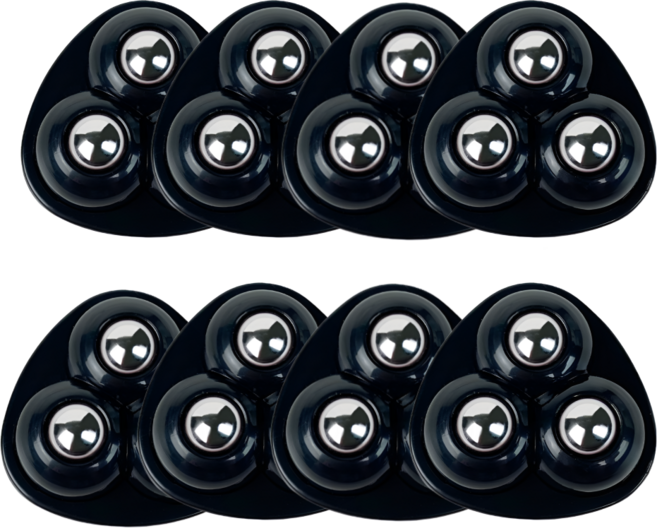 러슈브 접착식 가구 이동 바퀴 캐스터, 블랙, 8개