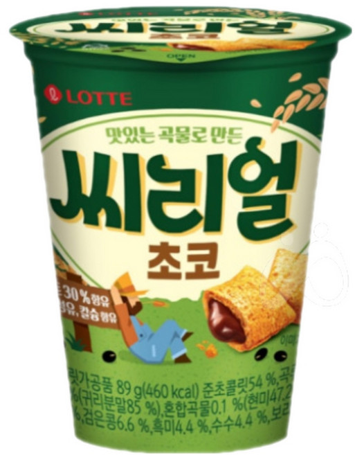 롯데웰푸드 씨리얼 초코 컵, 89g, 6개