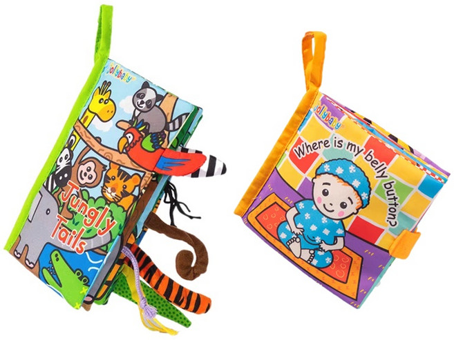 졸리베이비 헝겊책 꼬리책+까꿍책, 정글 꼬리책+배꼽 까꿍책