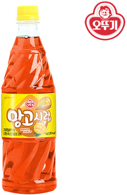 오뚜기 시럽 슬러시시럽 망고시럽 1kg, 1개