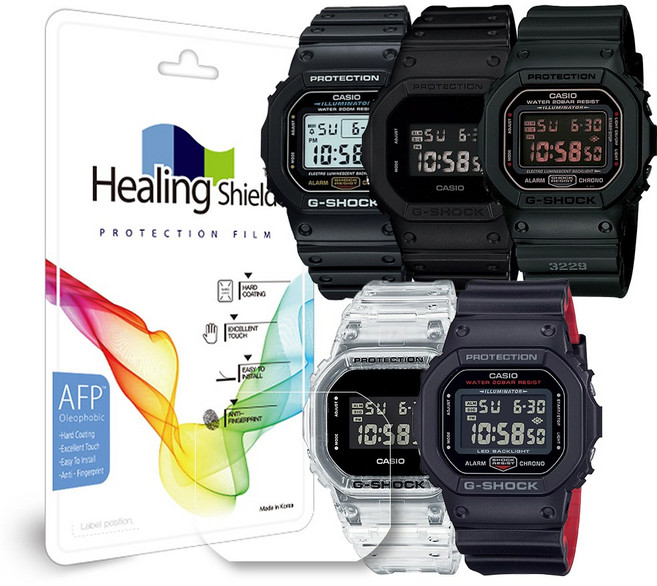 지샥 GW-M5610 DW-5610 DW-5600 G-5600 DW-5600BB-1 전용 힐링쉴드 시계보호필름 기스방지 유리보호필름, 없음