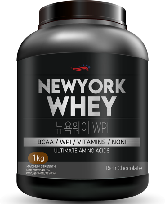 뉴욕웨이 WPI 유당제로 단백질보충제 프로틴 분리유청단백질, 1kg, 1개
