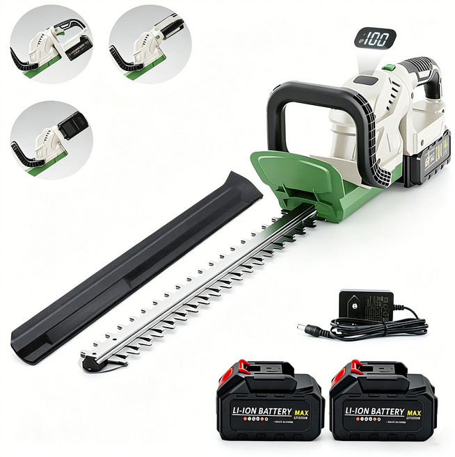 우스틴스 리튬전지양날전정기, 배터리 2개 세트, 1개