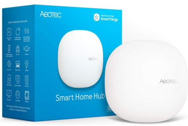 AEOTEC 에이오텍 스마트홈 허브 스마트로 작동Things Hub Z-Wave Zigbee Matter Gateway Alexa Google Assistant WiFi, 1개
