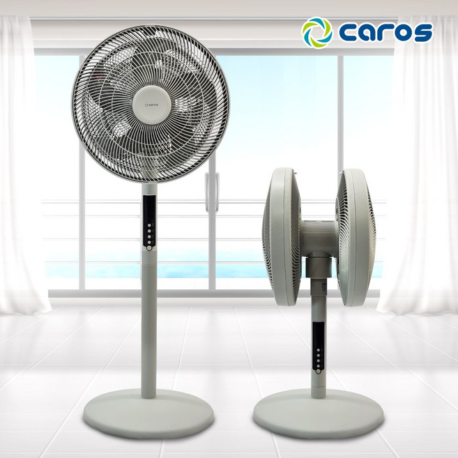 캐로스 CAF-D16B 양면선풍기 리모컨 양방향 듀얼헤드 16인치, 16인치 양방향 선풍기 CAF-D16B