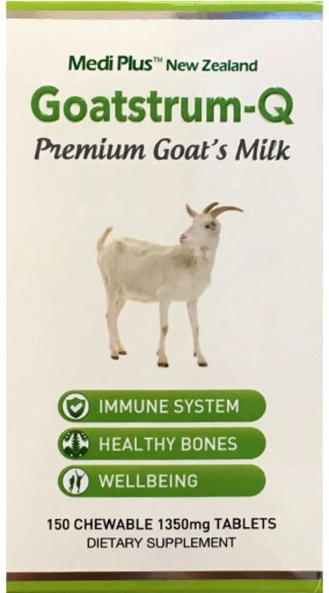 메디플러스 뉴질랜드 고트스트럼 큐 산양초유 150정, 1개 - 쿠팡