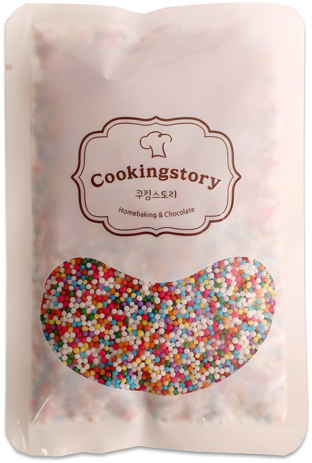 쿠킹스토리 헌드레드 앤 사우전드 레인보우 구슬 스프링클 랜덤발송, 200g, 1개
