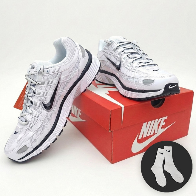 [국내정품] 나이키 P-6000 런닝화 운동화 화이트 메탈릭 실버 CD6404-107