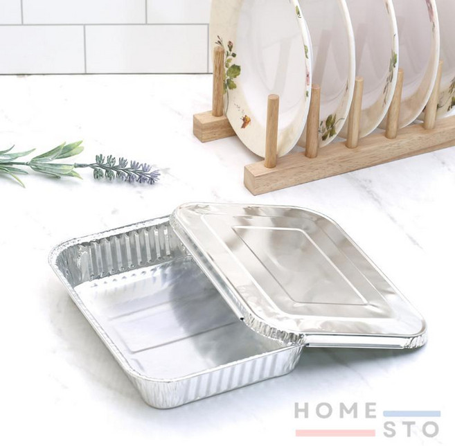 은박도시락 10개입(바디+뚜껑) (18x14cm) 일회용공기, 1개