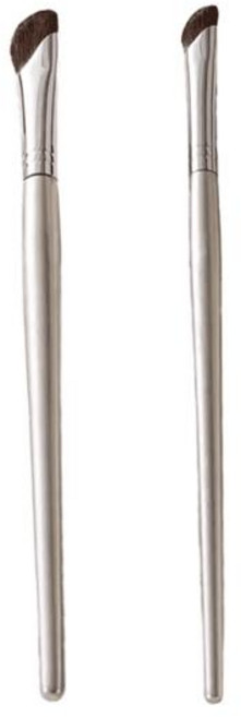 코 윤곽 브러쉬 플랫 코 윤곽 브러쉬 각진 메이크업 천연 헤어 각진 섀도우 스머지 메이크업, 01 2PCS, 1개