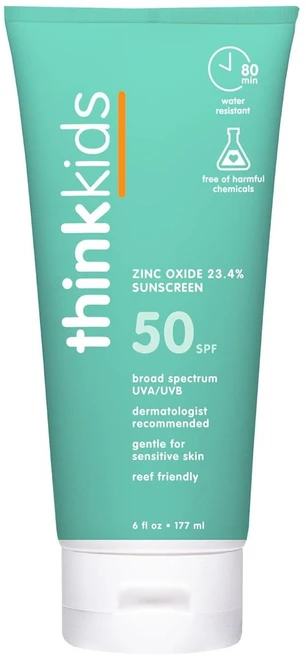 띵크키즈 미네랄 선크림 선스크린 SPF 50+ 튜브형, 1개, 177ml - 쿠팡