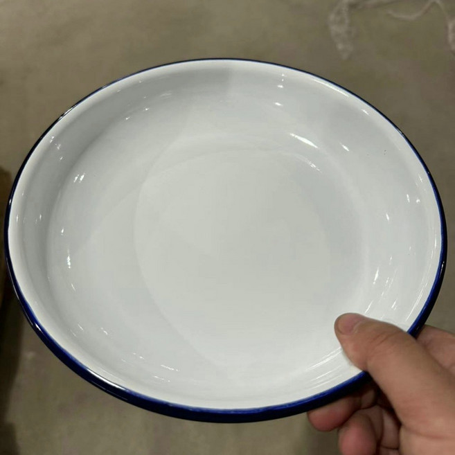 팔콘 법랑 접시 파스타볼 22cm 6개 세트