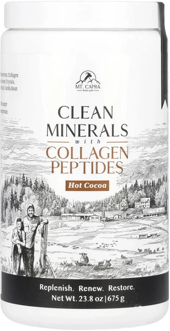 Mt. Capra 클린 미네랄 콜라겐 펩타이드 함유 핫 코코아 675g(23.8oz), MtCapra클린미네랄콜라겐펩타이드함유핫코코아675g2, 675g, 1개 - 쿠팡