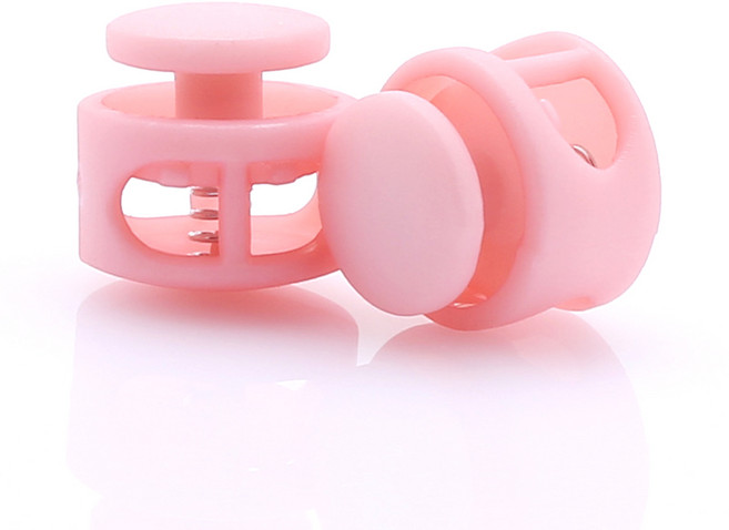 끈조절 스트링 스토퍼 컬러 코드락 14mm, 10개, 핑크