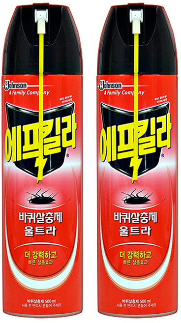 에프킬라 바퀴살충제 울트라, 500ml, 2개