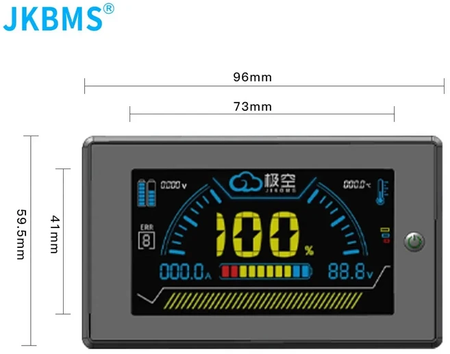 JKBMS JIKONG V19 인버터 스마트 8S 16S 24V 150A Lifepo4/Li-ion/LTO 액티브 밸런서 가정용 에너지 저장 2, 04 JK-3.2 LCD