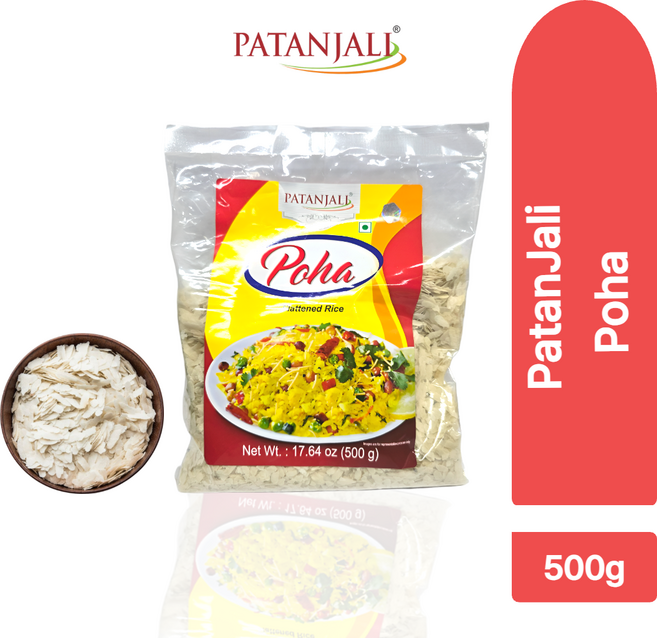 patanjali Poha 파탄잘리 포하 쌀프레이크, 1개, 500g