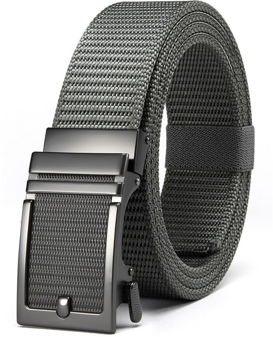 CHAOREN 남녀공용 자동 버클 캐주얼 패션 데일리 군용 작업 골프 청바지 허리띠 조절가능 벨트