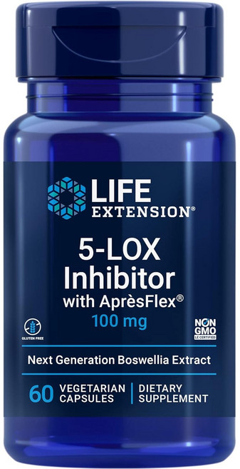 라이프익스텐션 5-LOX Inhibitor with ApresFlex 보스웰리아 100 mg 60 Vegetarian Capsules, 60정, 1개