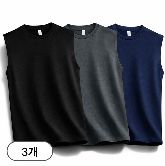 3장 세트 드라이 쿨링 민소매 나시 남녀공용 기능성 쿨링 냉감 (SCC5453PT)