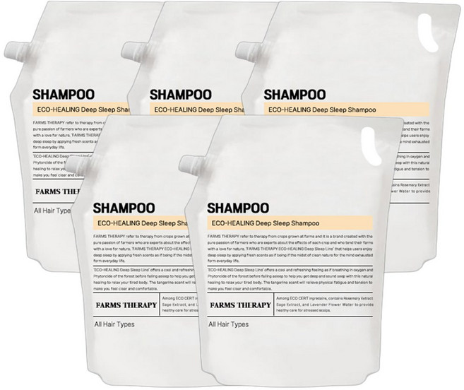 팜스테라피 에코 힐링 딥 슬림 샴푸 2000ml, 5개, 2L