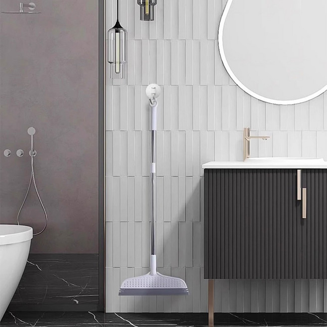 더자카 다용도 실리콘 스퀴즈 빗자루 30.5 x 105 cm, 화이트, 2개