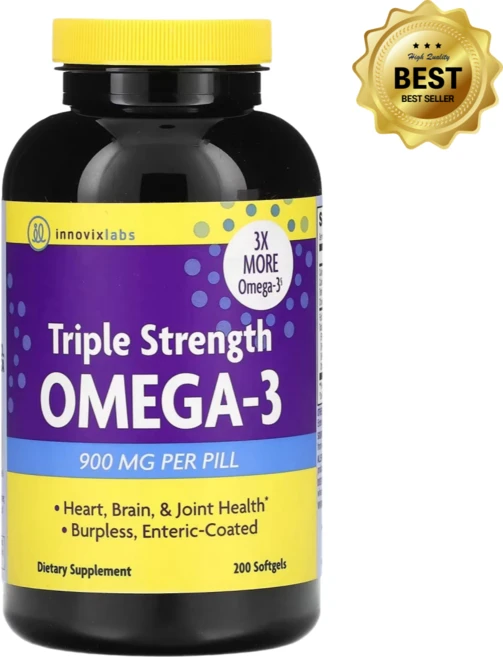 이노빅스랩스 트리플 스트렝스 오메가3 900mg 소프트젤 200정, 1개 - 쿠팡