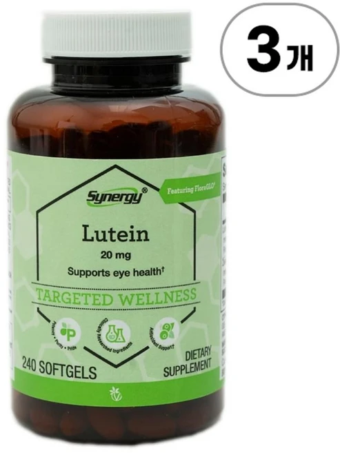 비타코스트 시너지 루테인 위드 플로라글로 Vitacost Synergy® Lutein Featuring FloraGLO® 240정, 3개 - 쿠팡