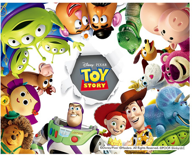 [듀얼라이프] 뉴 디즈니 캔버스 보석십자수 4050 큐빅 페인팅, 1개, 2.디즈니 토이스토리4 모두 함께