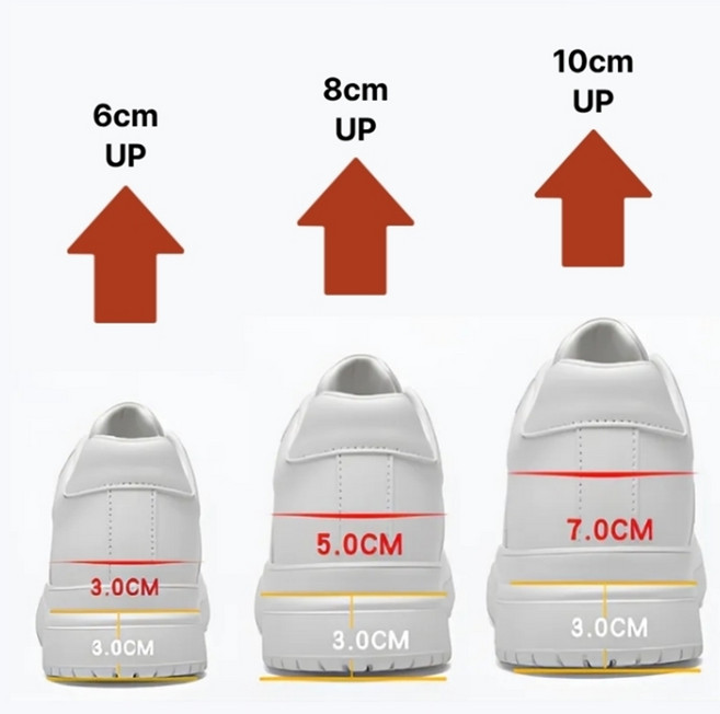 남성 키높이 스니커즈 속굽 6cm 8cm 10cm 운동화