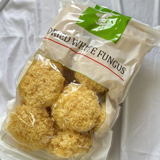 [대용량 추천] 특A급 백목이버섯 은이 버섯 하얀 백목이 흰 목이 버섯, 6개
