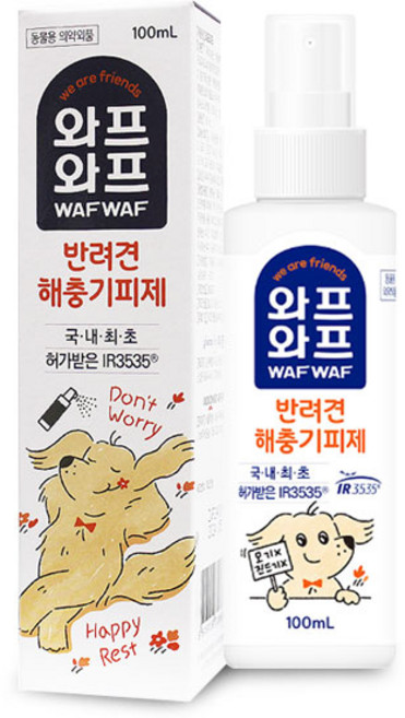 일동제약 와프와프 반려견 해충기피제, 혼합색상, 1개, 100ml