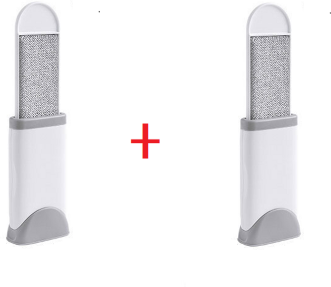 쓱싹 먼지해결 브러쉬 옷 의류 멀티 보풀제거기 강아지 고양이 반려동물 털 클리너 1+1, 소형, 2개