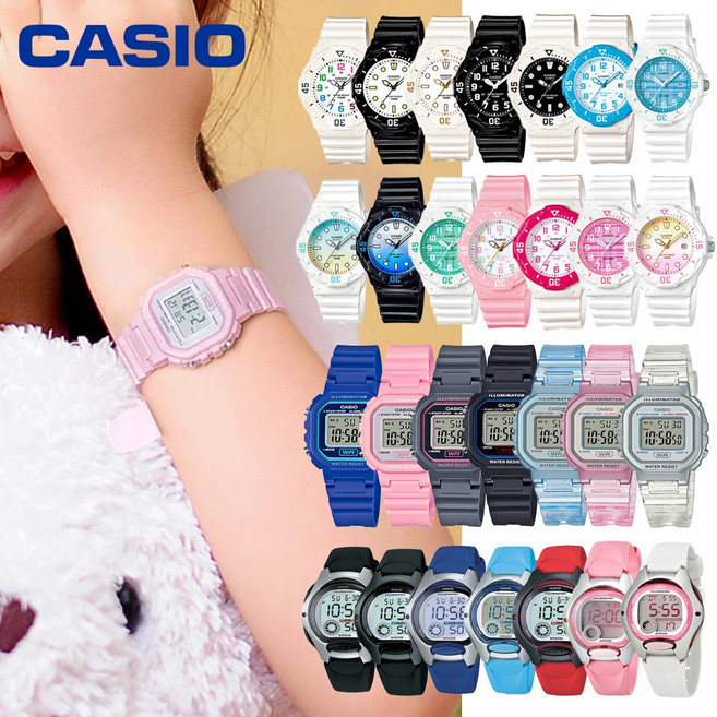 (전용박스포장) 국내배송 카시오 어린이 시계 키즈 아동시계 카시오전자시계 남아시계 여아시계 스포츠시계 아날로그시계 여성시계