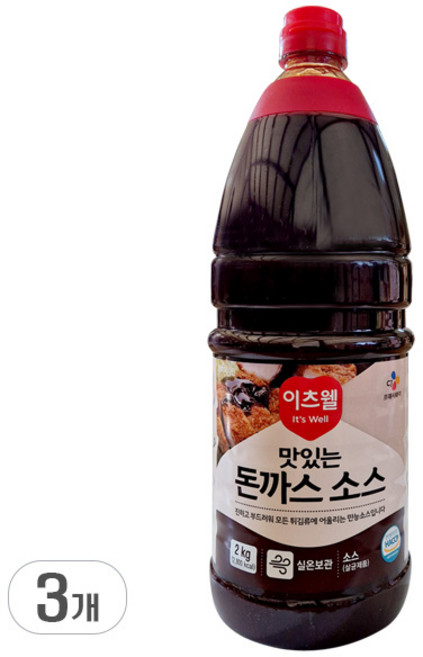 이츠웰 돈까스 소스, 2kg, 3개