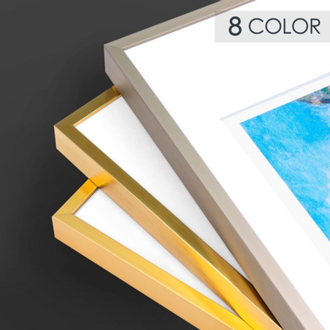 니은기억 모던 알루미늄 액자 8컬러, 올리브 골드, 1개
