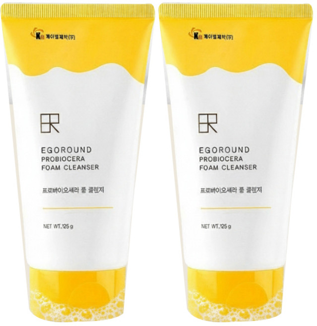 EGOROUND 益生元泡泡潔顏乳 再生煥膚, 125g, 2個