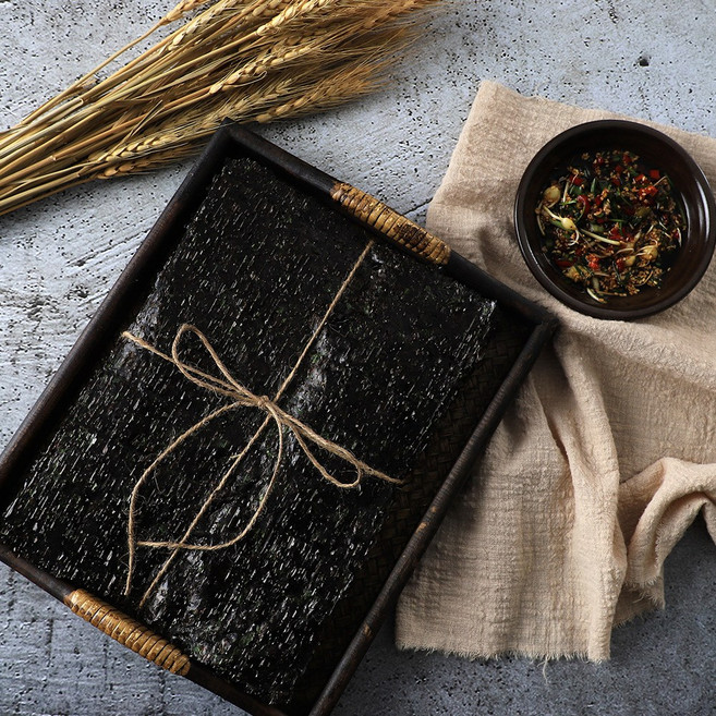 2025년 햇 곱창김 전남 신안 명품 돌김 200매 지주식 무염, 400g, 2세트, 곱창김 200매