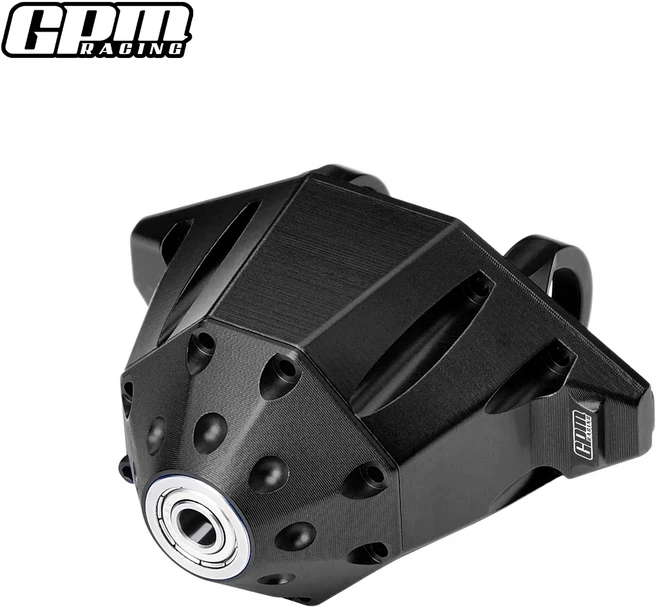 GPM 7075 Alu 리어 액슬 하우징 반쪽 디자인 TRAXXAS 1/7 UDR용 대형 베어링, 04 검정색