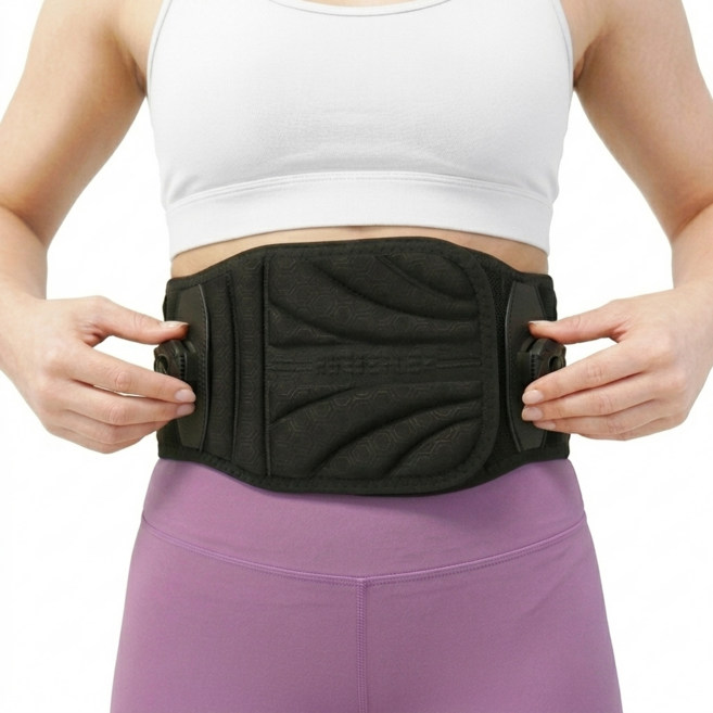 의료용 허리보호대 다이얼 복대 투플렉스 듀오밸런스 허리보호대 디스크 척추협착증 자세교정 척추견인기 산후복대 헬스 운동 허리지지대 다이얼 방식, 1개, L