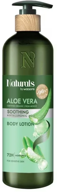 NATURALS BY WATSONS 알로에베라 바디로션 100% 비건, 1개, 490ml - 쿠팡