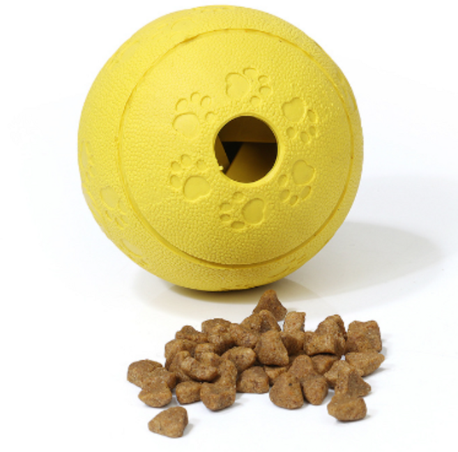 알디펫 무소음 강아지 노즈워크 볼, 옐로우, 1개