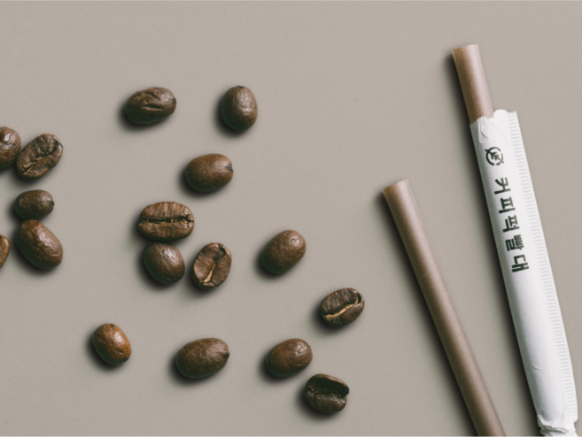 클로에코 커피퍽 빨대 개별포장, 300개입, 1개