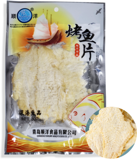 홍홍 중국식품 중국 조미 대구포 80g 코위팬 코위편 단짠단짠 중국대구포 술안주 간식 건어물, 1개